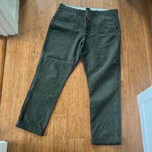 Jcrew Dark Green Trousers